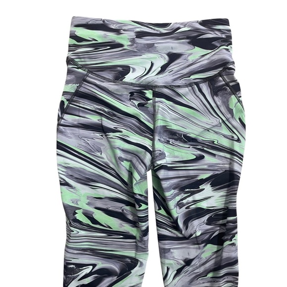 Lululemon Base Pace High-Rise Running Tight 25" Paint Glide Warp Black Size 6 - Picture 5 of 9